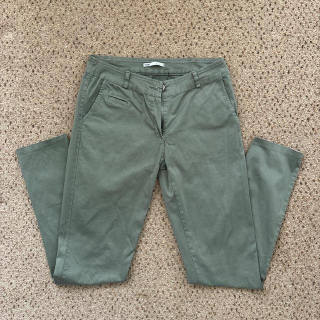 Deadstock Women's Low rise Trousers - Green/Khaki - XS on Productcaster.