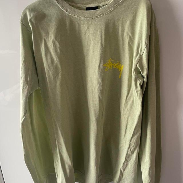 Stüssy Men's T-shirt - Green/Khaki - M on Productcaster.