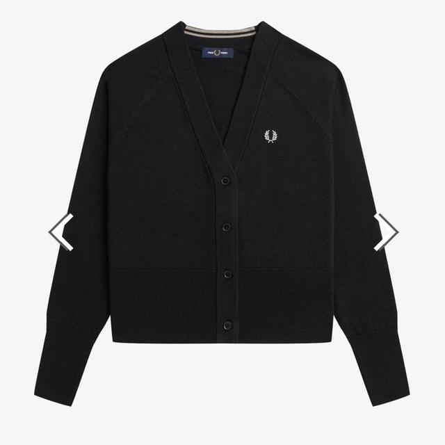 Fred Perry Women's Cardigan - Black - 8 on Productcaster.