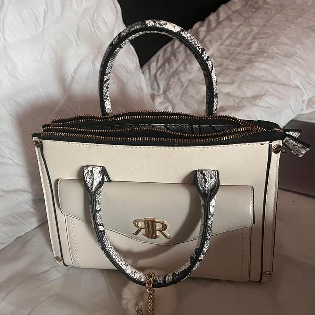 River Island Women's Shoulder bags - Cream/Grey on Productcaster.