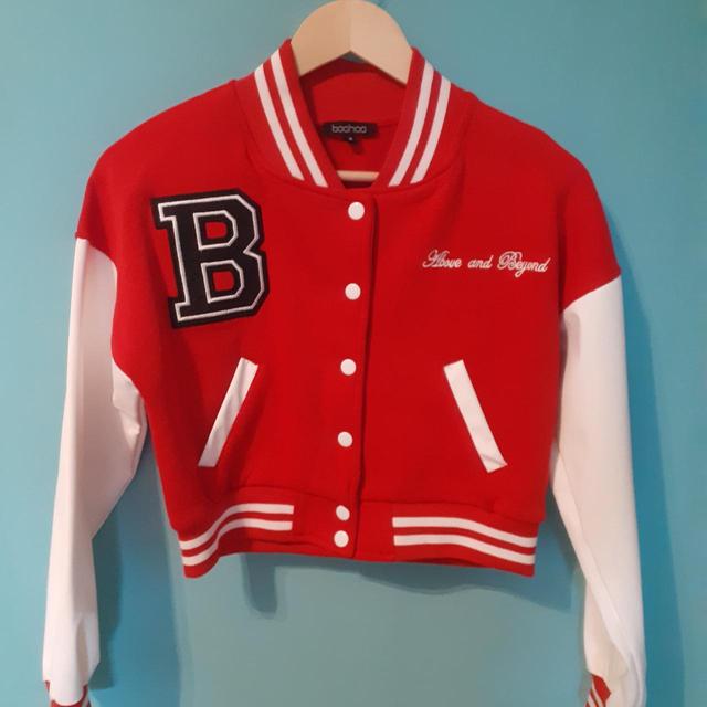 Boohoo Men's Varsity Jacket - Red - S on Productcaster.