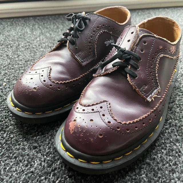 Dr. Martens Women's Brogues - Burgundy - UK 3 on Productcaster.