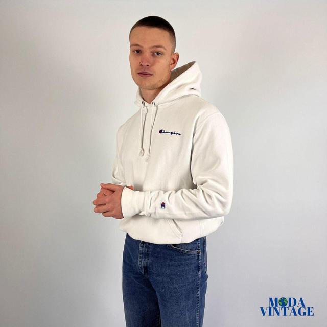 Champion Men's Hoodie - White - L on Productcaster.