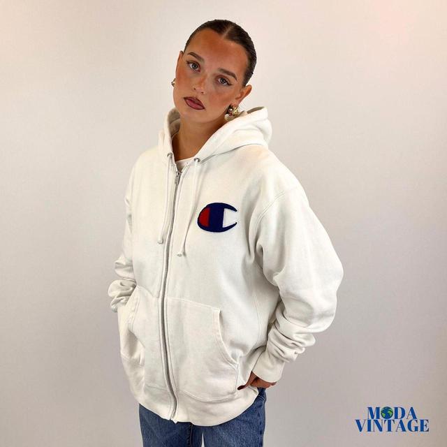 Champion Men's Hoodie - White - L on Productcaster.