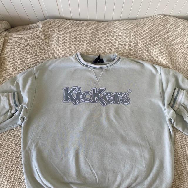 Kickers Men's Sweatshirt - Grey/Green - S on Productcaster.