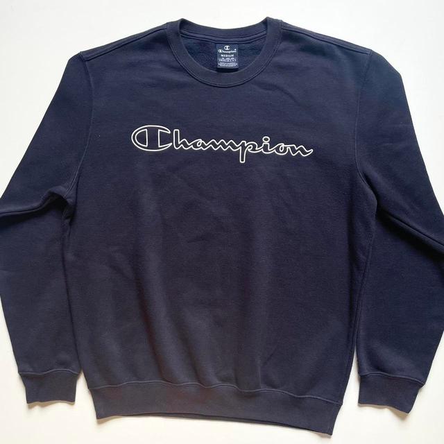 Champion Men's Jumper - Black/Navy - M on Productcaster.