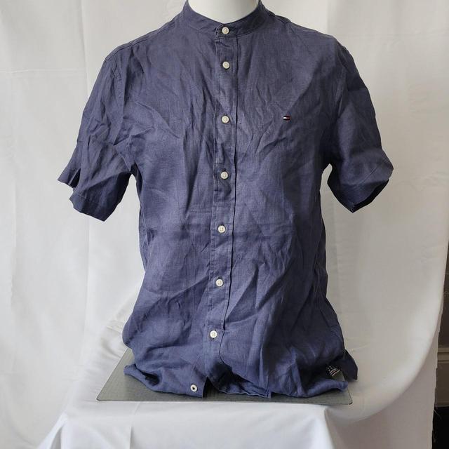 Tommy Hilfiger Men's Shirt - Navy - S on Productcaster.