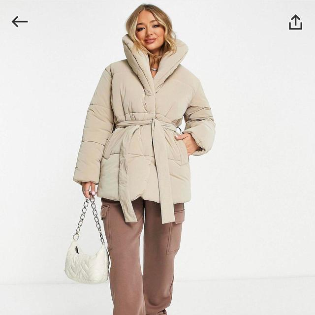 ASOS Women's Coat - Cream - UK 14 on Productcaster.