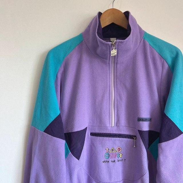 Vintage Women's Jumper - Purple/Blue - 12 on Productcaster.