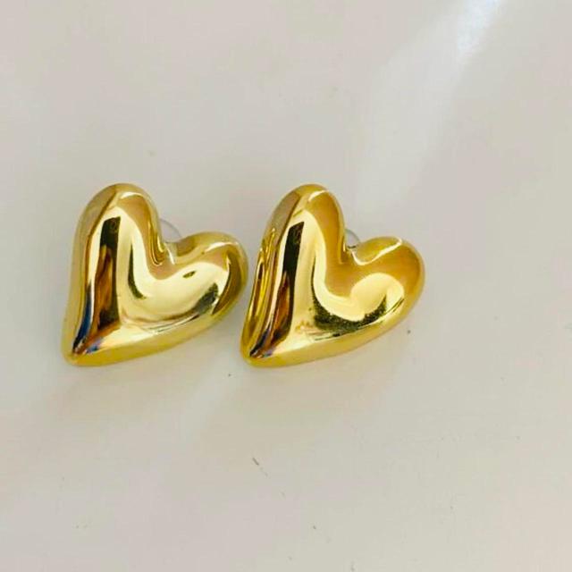 Handmade Women's Earrings - Gold on Productcaster.