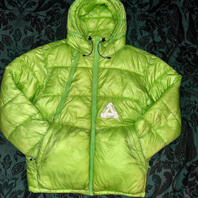 Palace Men's Puffer Jacket - Green - L on Productcaster.