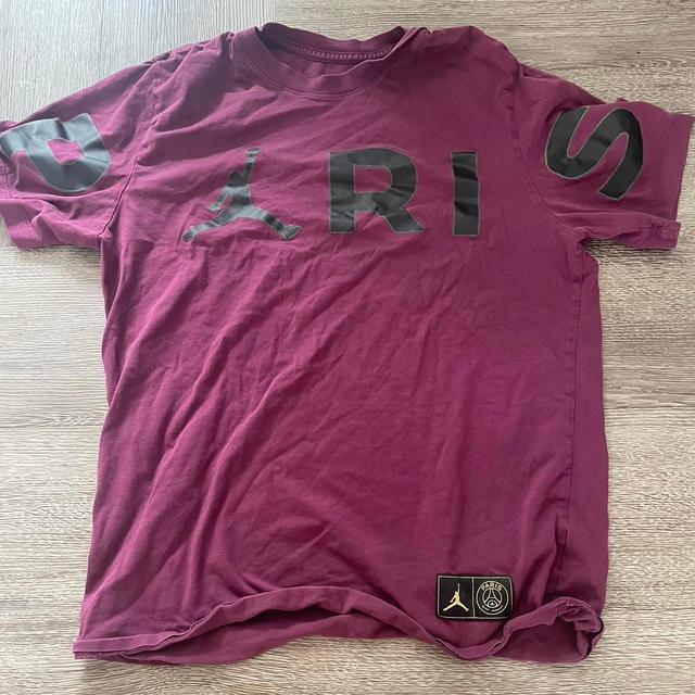 Jordan Men's T-shirt - Burgundy/Purple - M on Productcaster.