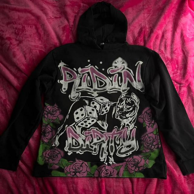 Jaded London Women's Hoodie - Black/Pink - 4 on Productcaster.