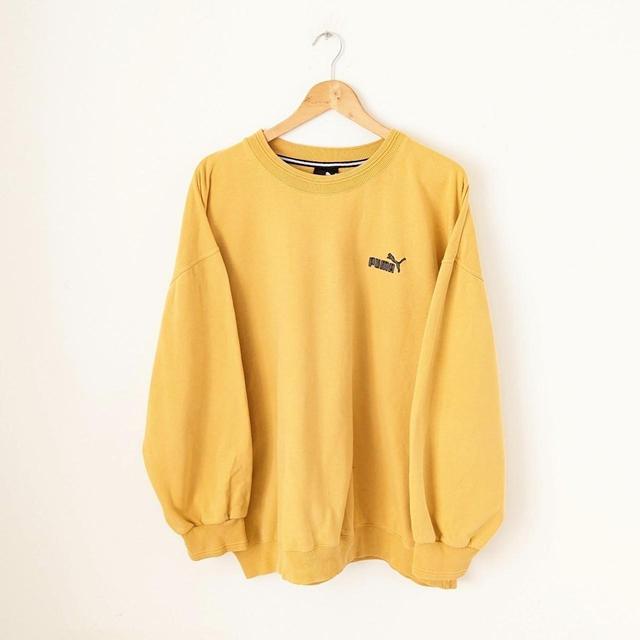 Puma Men's Sweatshirt - Yellow - XL on Productcaster.