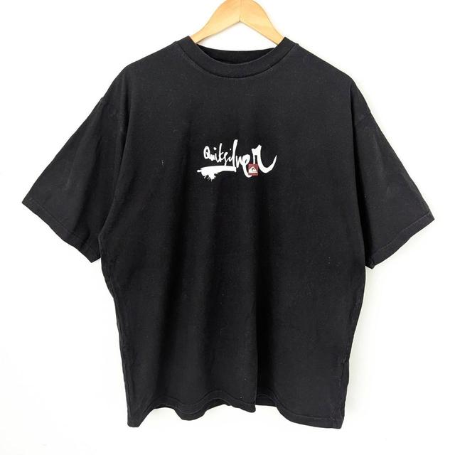 Quiksilver Men's T-shirt - Black/White - XL on Productcaster.