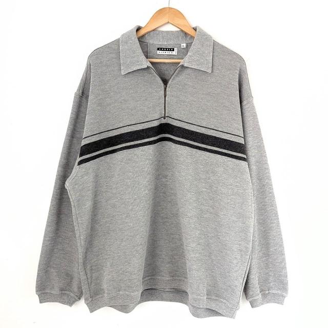 American Vintage Men's Sweatshirt - Black/Grey - XL on Productcaster.