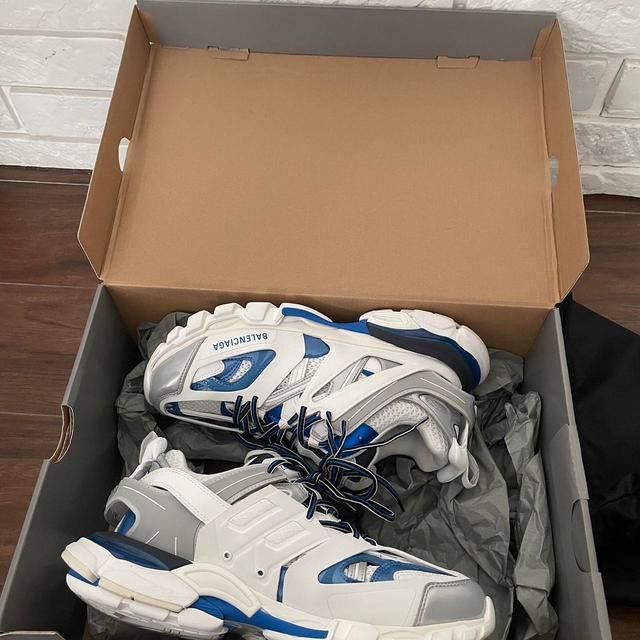 Balenciaga Men's Boots - Blue/White - UK 7 on Productcaster.