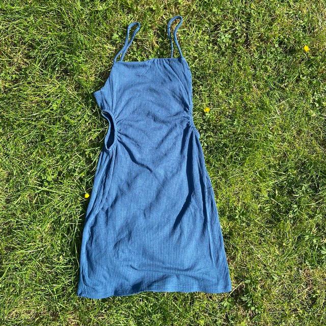 Pull&Bear Women's Bodycon Dress - Blue - S on Productcaster.