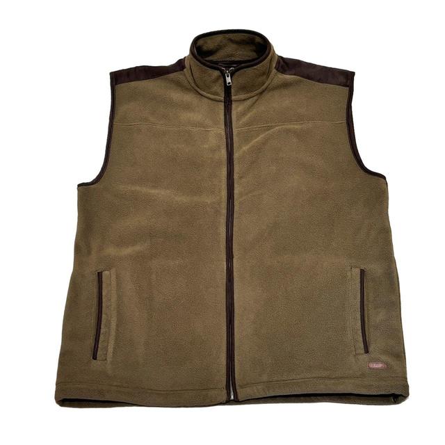 Men's Gilet - Khaki/Brown - XXL on Productcaster.