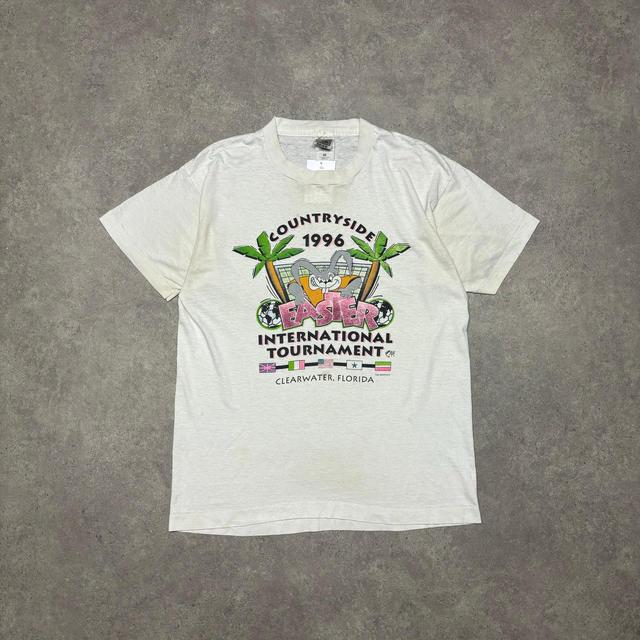 Men's T-shirt - White - L on Productcaster.