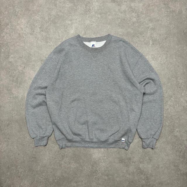 Russell Athletic Men's Sweatshirt - Grey - L on Productcaster.