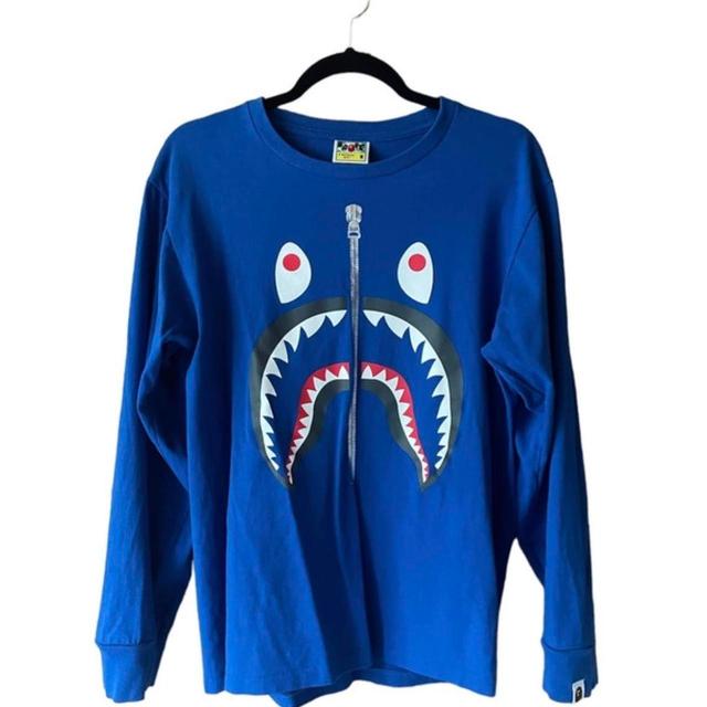 BAPE Men's T-shirt - Blue - M on Productcaster.