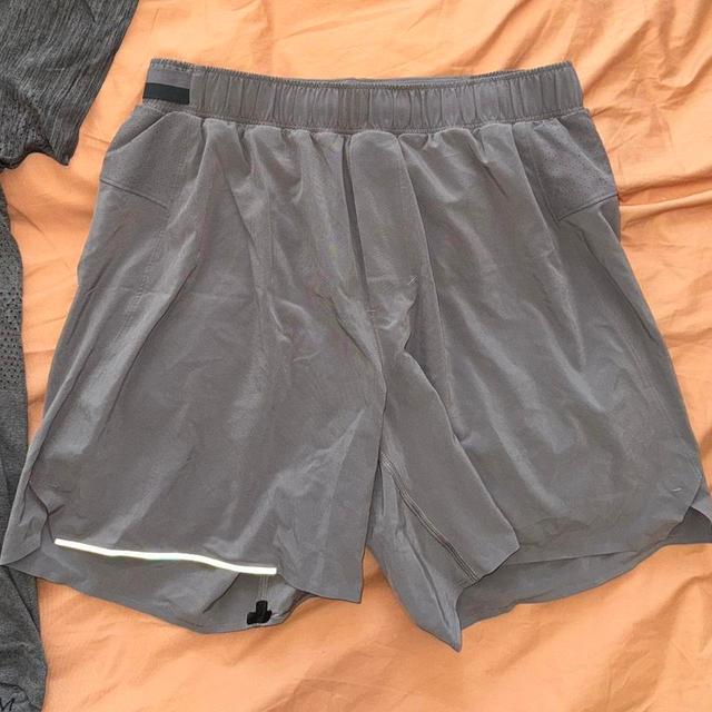 Lululemon Men's Shorts - Grey/Purple - M on Productcaster.