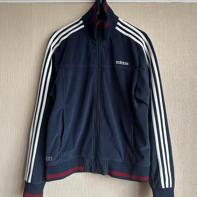 Adidas Men's Jacket - Navy/Burgundy - L on Productcaster.