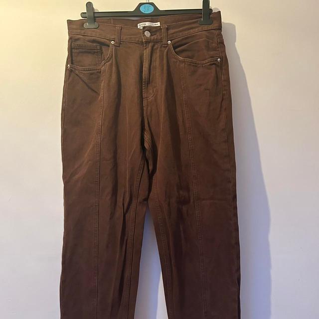 Bershka Men's Trousers - Brown - 30" on Productcaster.