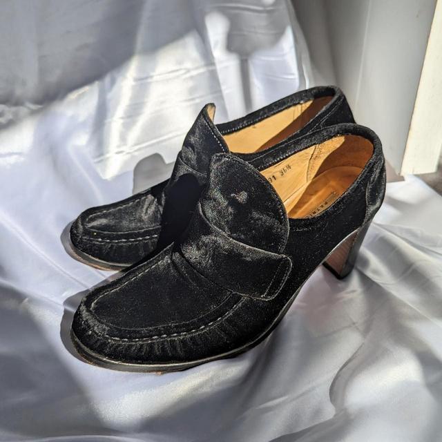 Vintage Women's Loafers - Black - UK 4.5 on Productcaster.