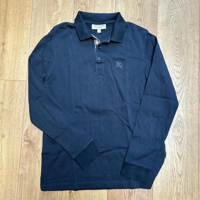 Burberry Men's Polo shirt - Black - L on Productcaster.