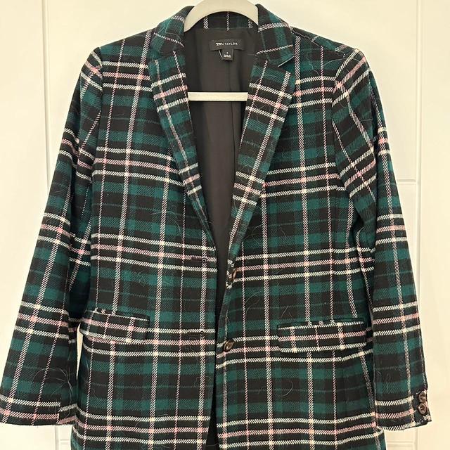 Ann Taylor Women's Blazer Jacket - Green/Multi - S on Productcaster.