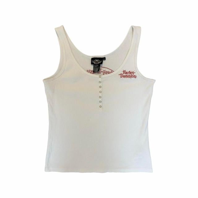 Harley Davidson Women's Vest - White - XL on Productcaster.