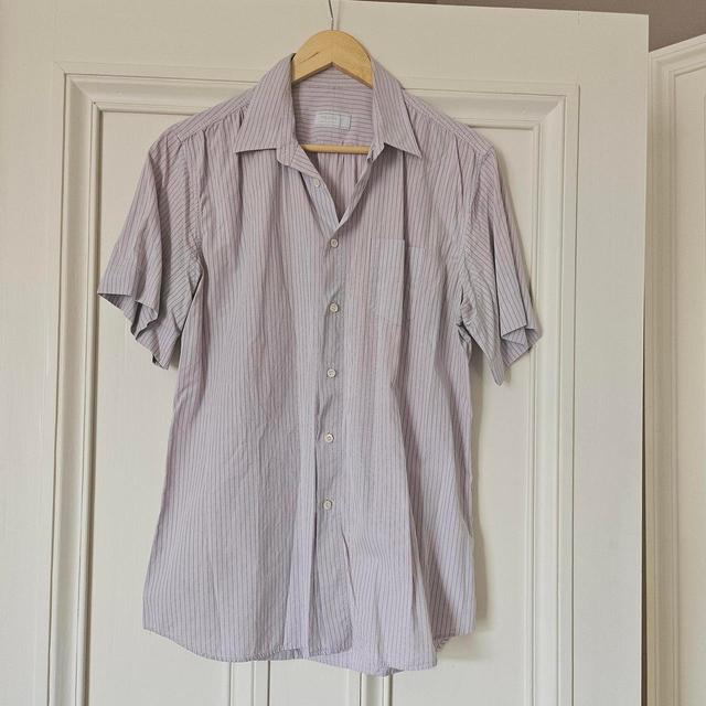 Prada Men's Shirt - Pink/Purple on Productcaster.