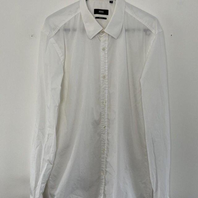 Hugo Boss Men's Shirt - White on Productcaster.