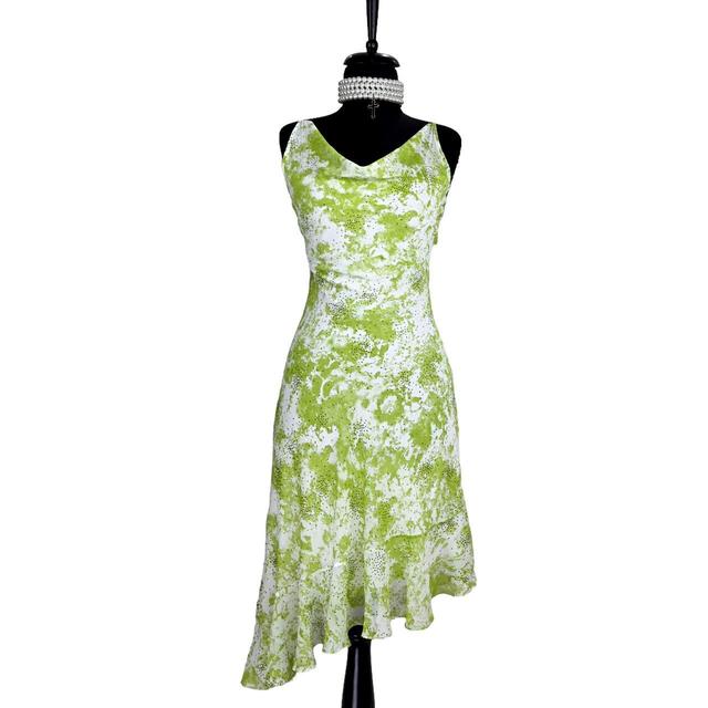 Vintage Women's Party Dress - Green - XS on Productcaster.