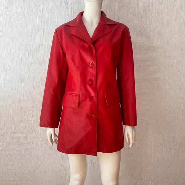 Vintage Women's Jacket - Red - UK 10 on Productcaster.