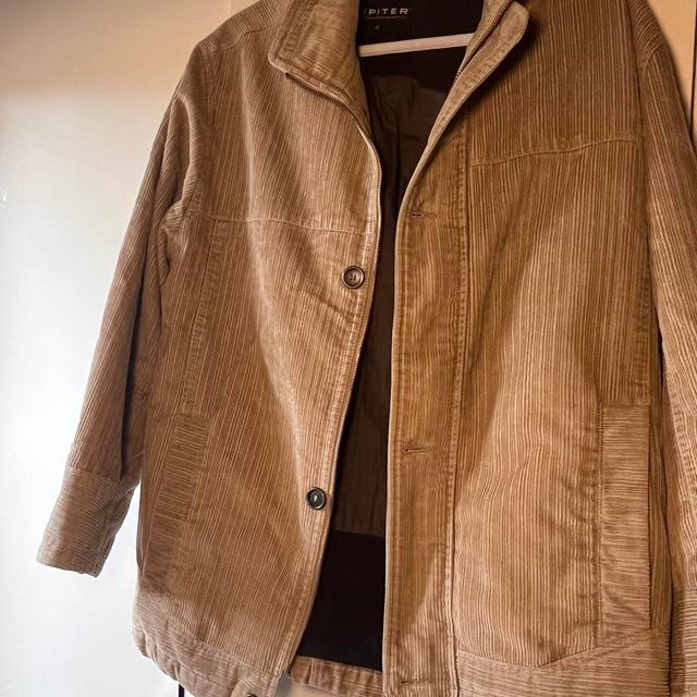 Vintage Men's Bomber Jacket - Tan/Brown on Productcaster.