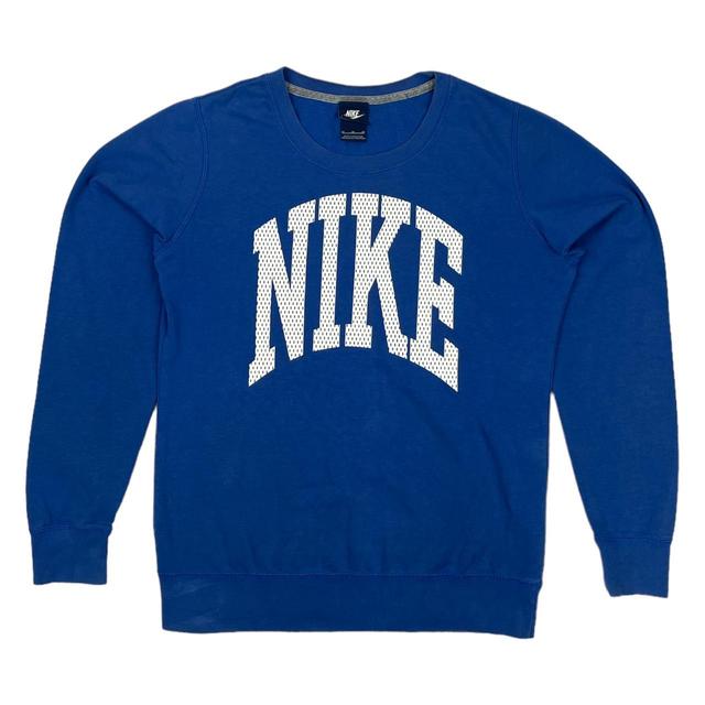 Nike Men's Sweatshirt - Blue - M on Productcaster.