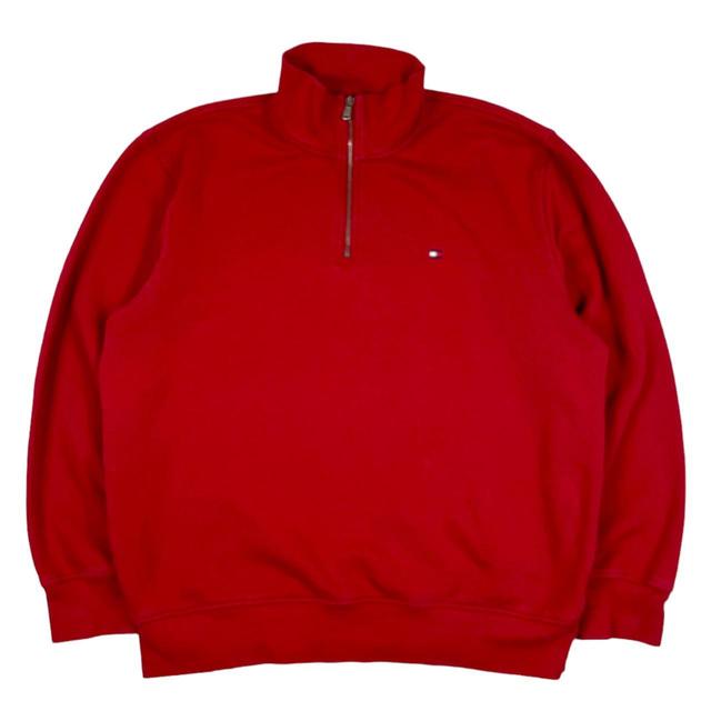 Tommy Hilfiger Men's Jumper - Red - XL on Productcaster.