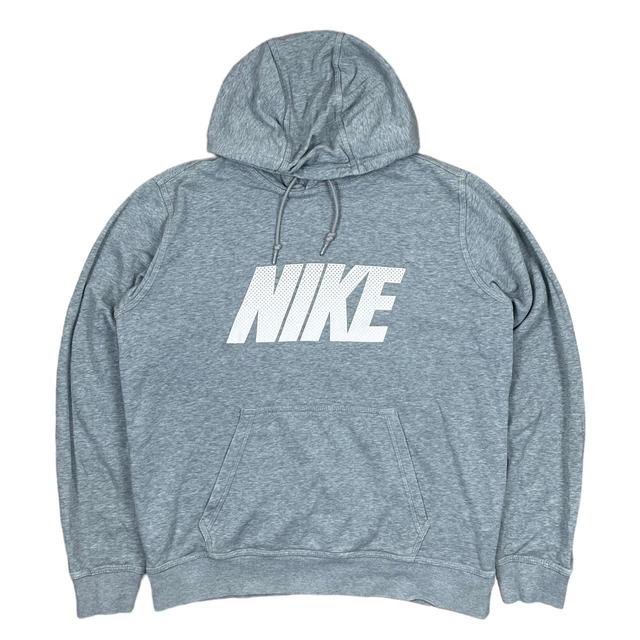 Nike Men's Hoodie - Grey - M on Productcaster.