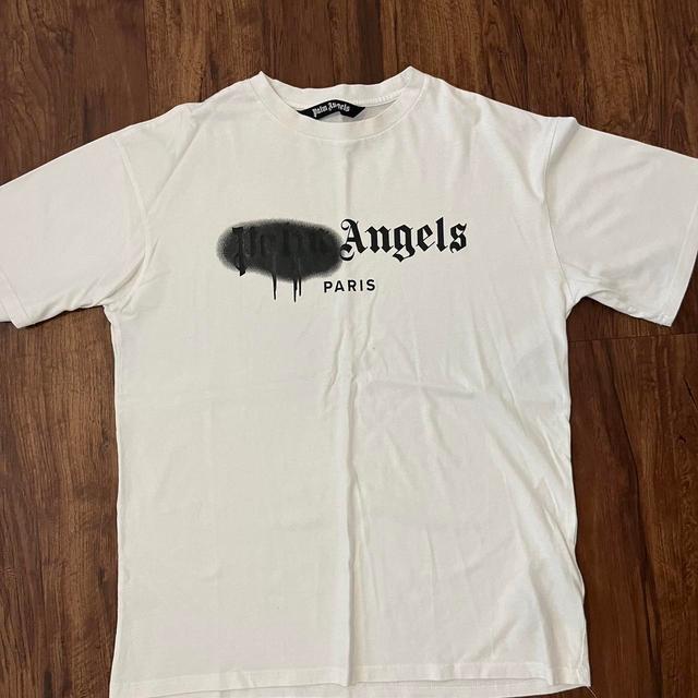 Palm Angels Men's T-shirt - White - XL on Productcaster.