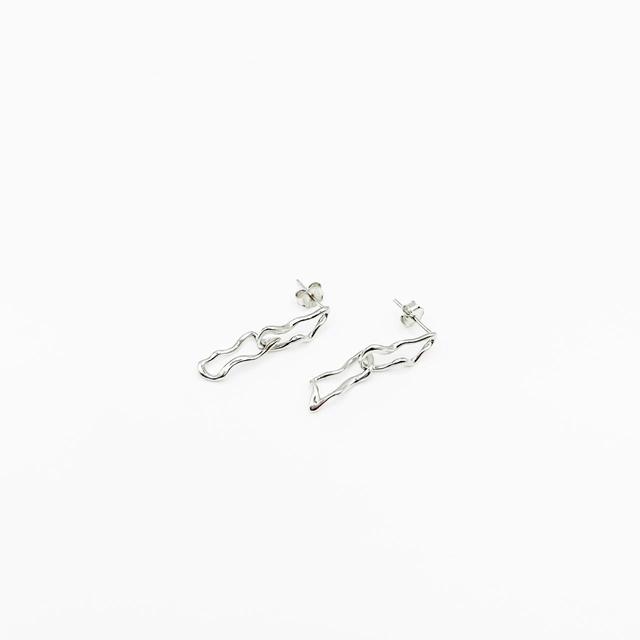 Women's Earrings - Silver/Gold on Productcaster.