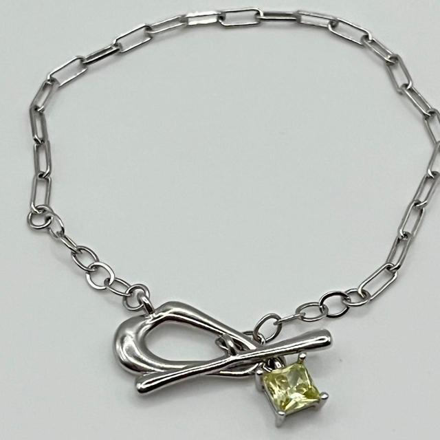 Women's Bracelet - Silver/Green on Productcaster.