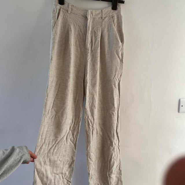 Urban Outfitters Women's Trousers - Brown/Cream - S on Productcaster.