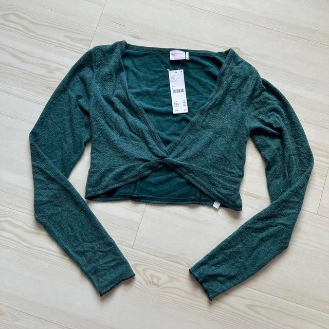 Urban Outfitters Women's Crop top - Green - L on Productcaster.