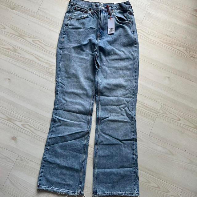 Urban Outfitters Women's Flare Bleached Jeans - Blue - 32" on Productcaster.