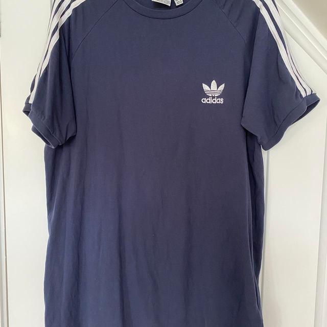 Adidas Men's T-shirt - Navy - XXL on Productcaster.