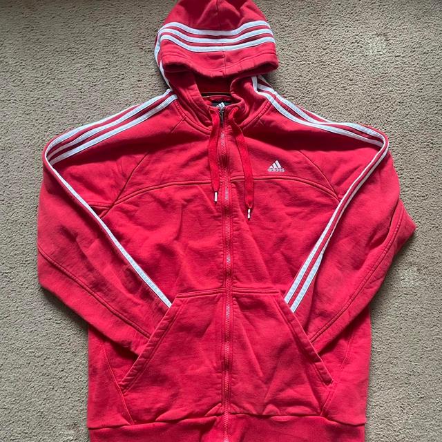 Adidas Men's Hoodie - Red - XL on Productcaster.