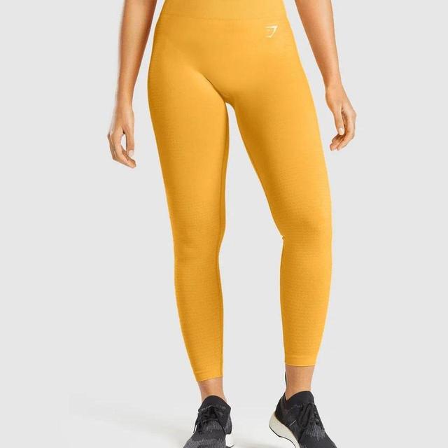 Gymshark Women's Leggings - Yellow - M on Productcaster.